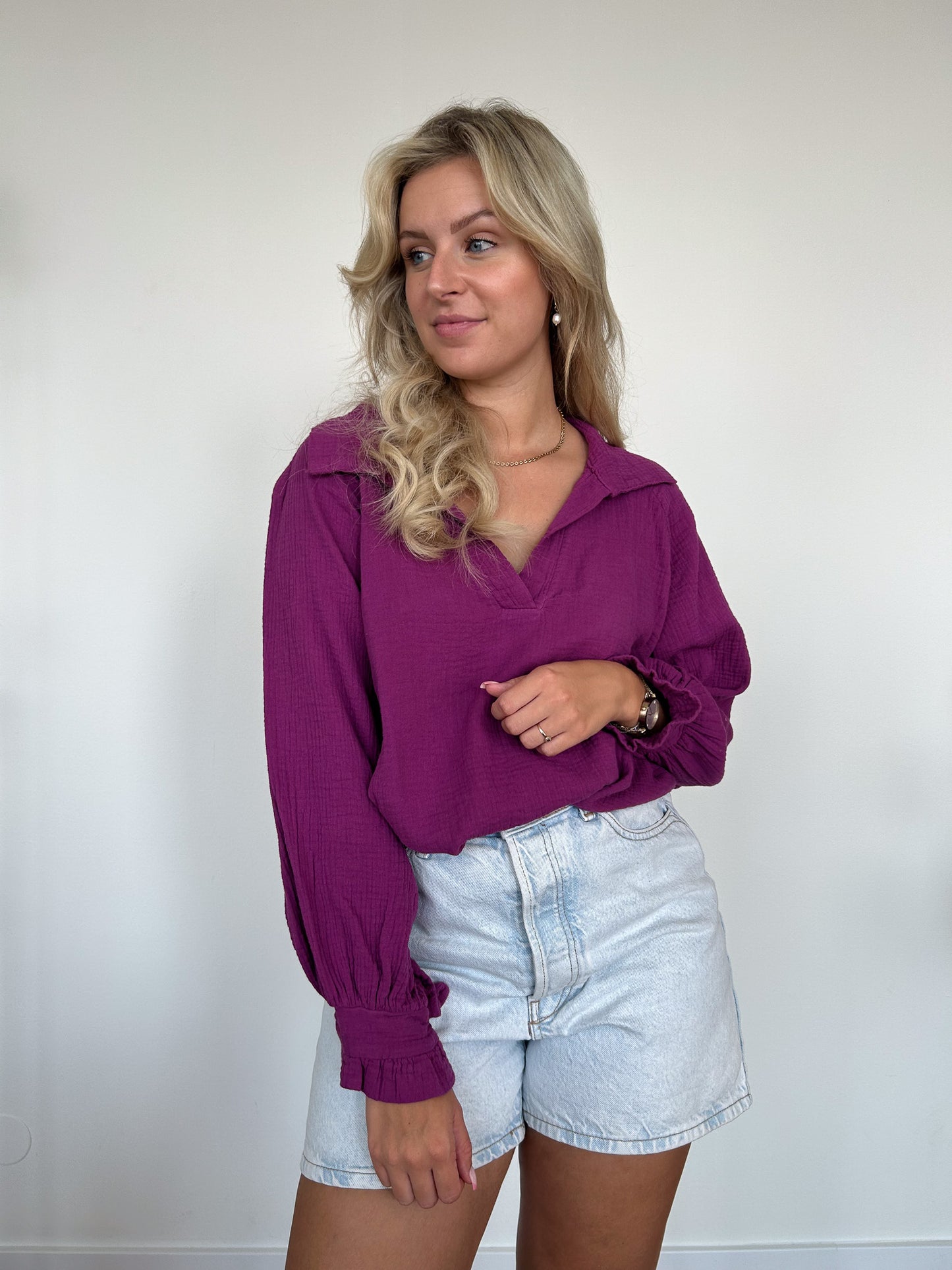 Blouse fuchsia